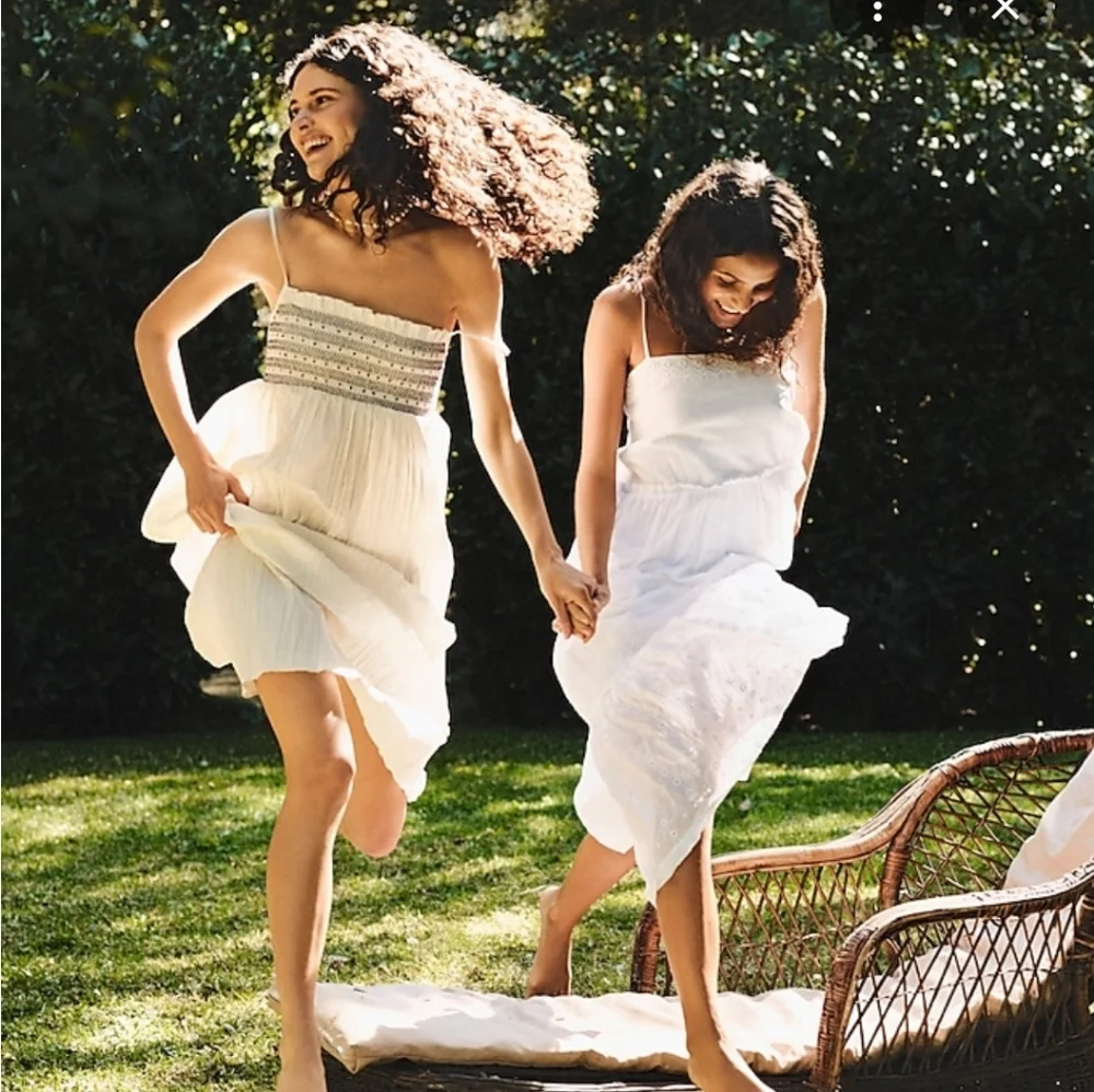 J. Crew Catania Crinkle Sun Dress Ivory Women's Medium New‎ NWT Smocked 2025